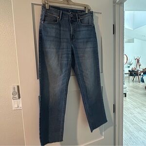 J Jill High Rise Fringe Hem Crop 8T NWT